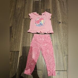 Monkey Bars Mermaid Outfit Girl Top 24M Pants 18M Shirt & Leggings